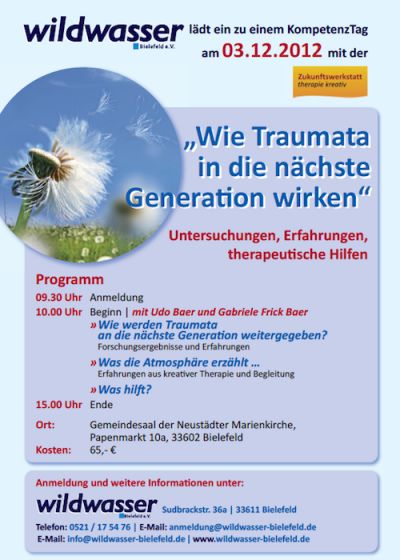 Flyer Kompetenztag - "Wie Traumata in die nächste Generation wirken" vom 03.12.2012